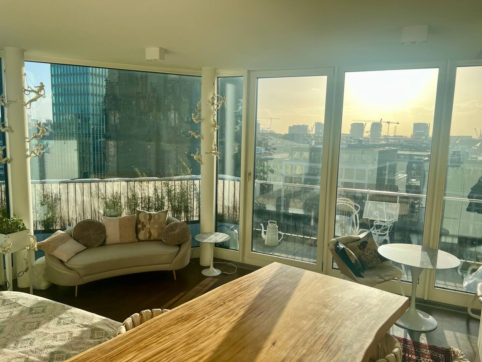 Living room sofa panoramic windows