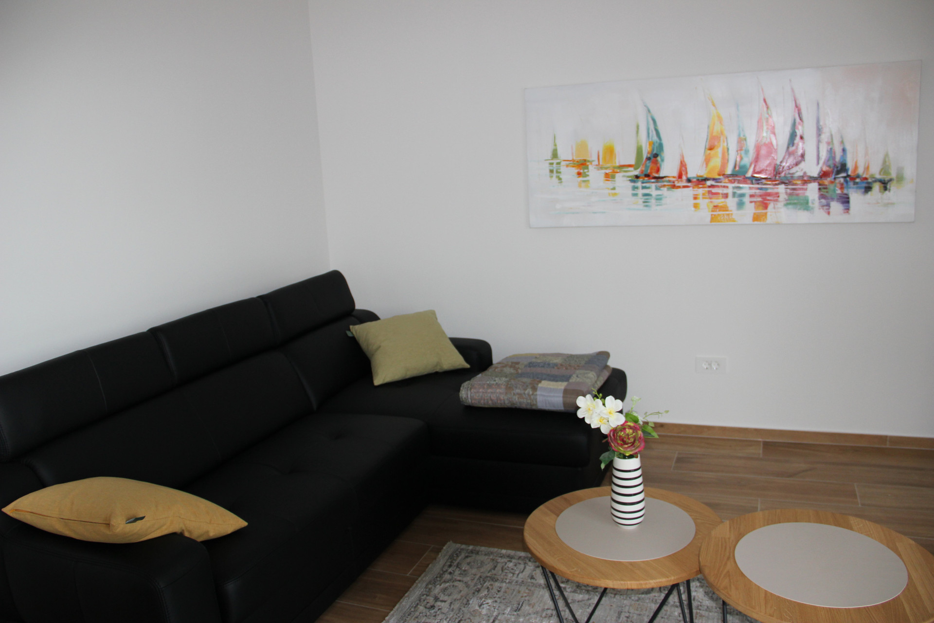 Cozy living room with sofa