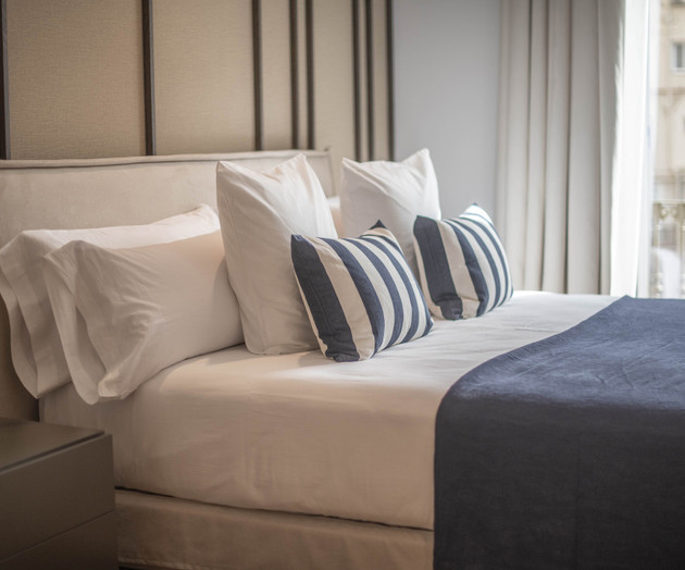 Bed pillows detail