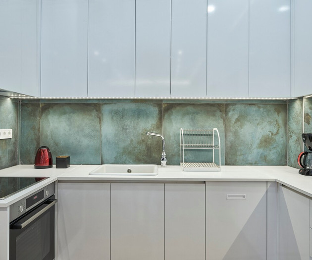 The full equipped kitchen