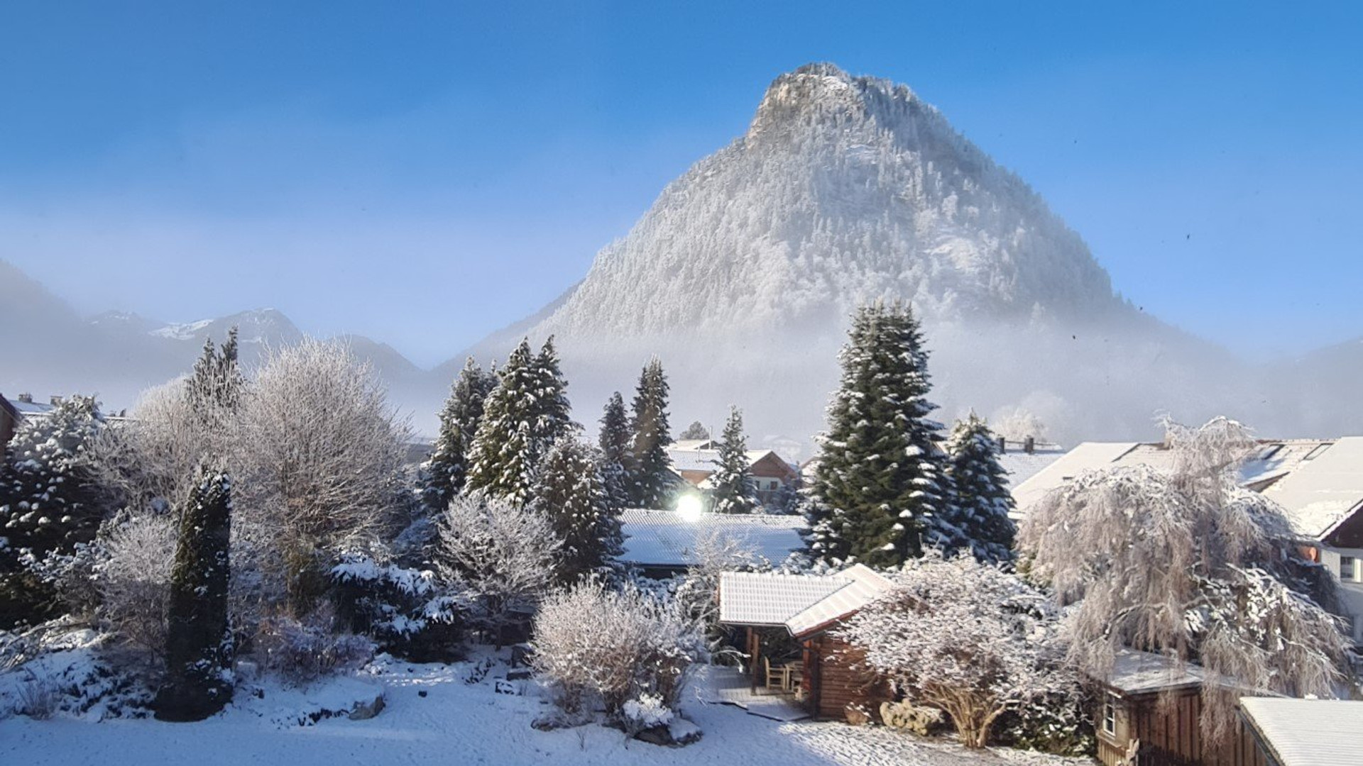 Winter view from Cowork Balkony