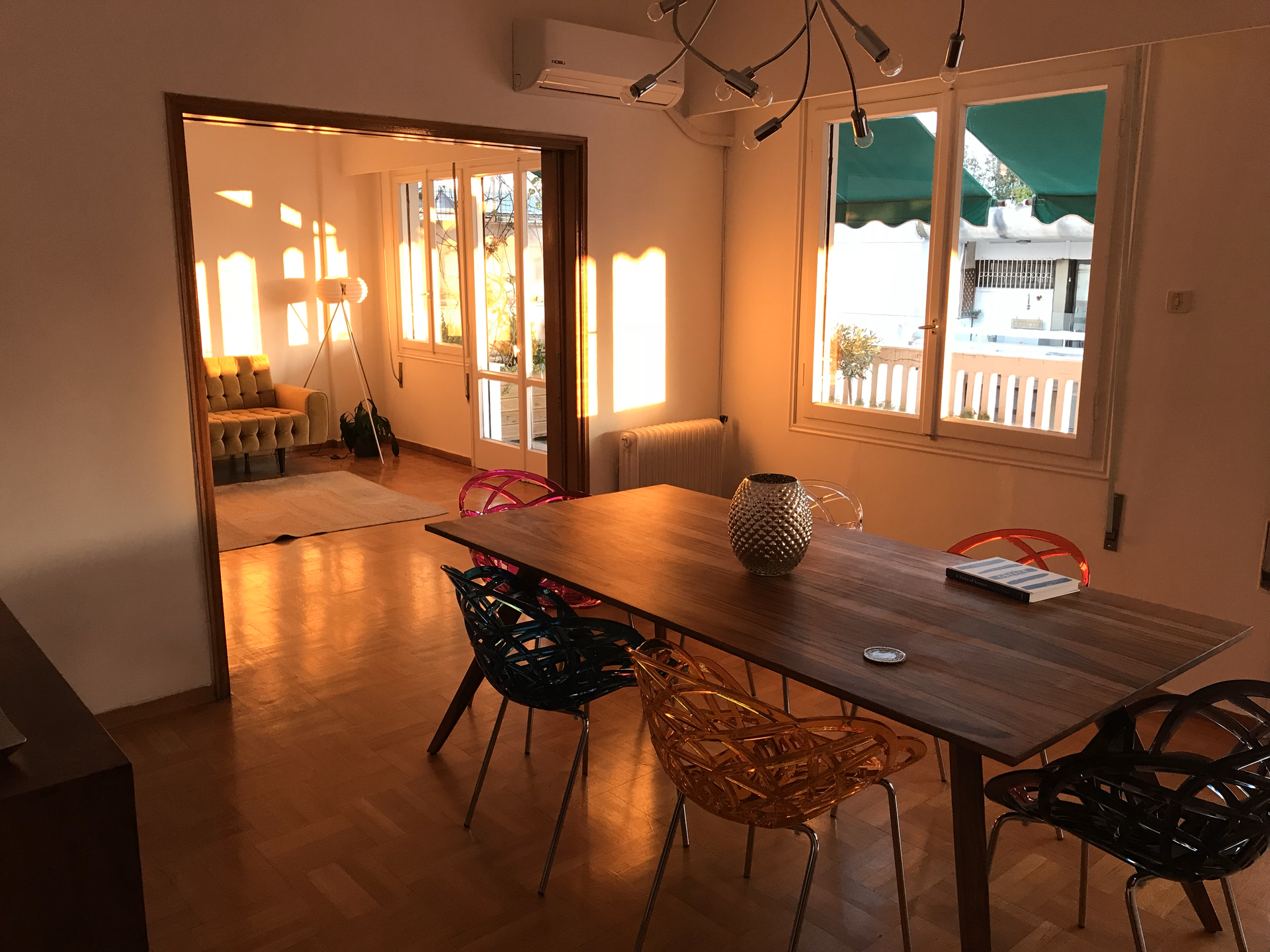 Dining room living area view