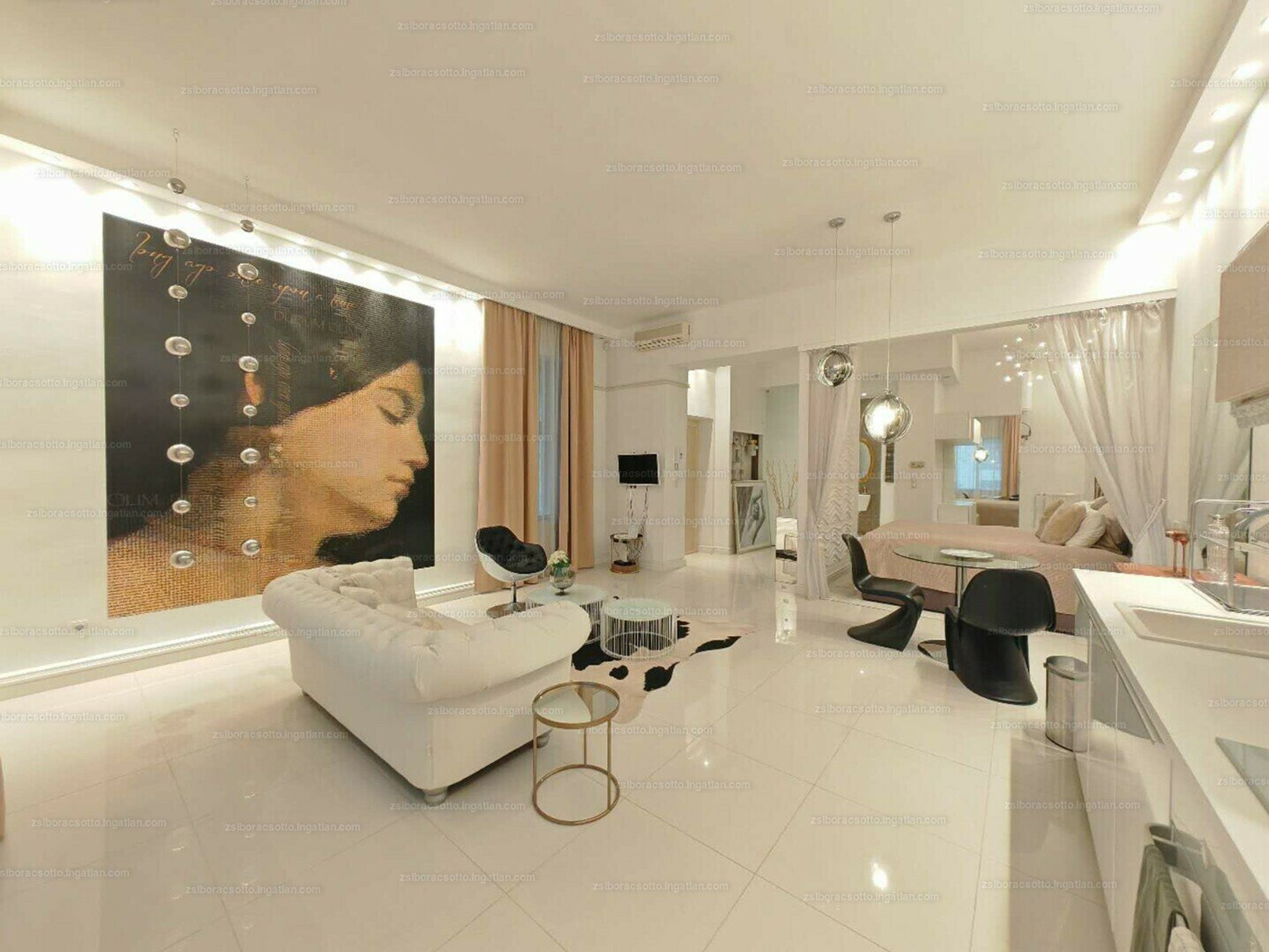 Stylish open-plan living and dining