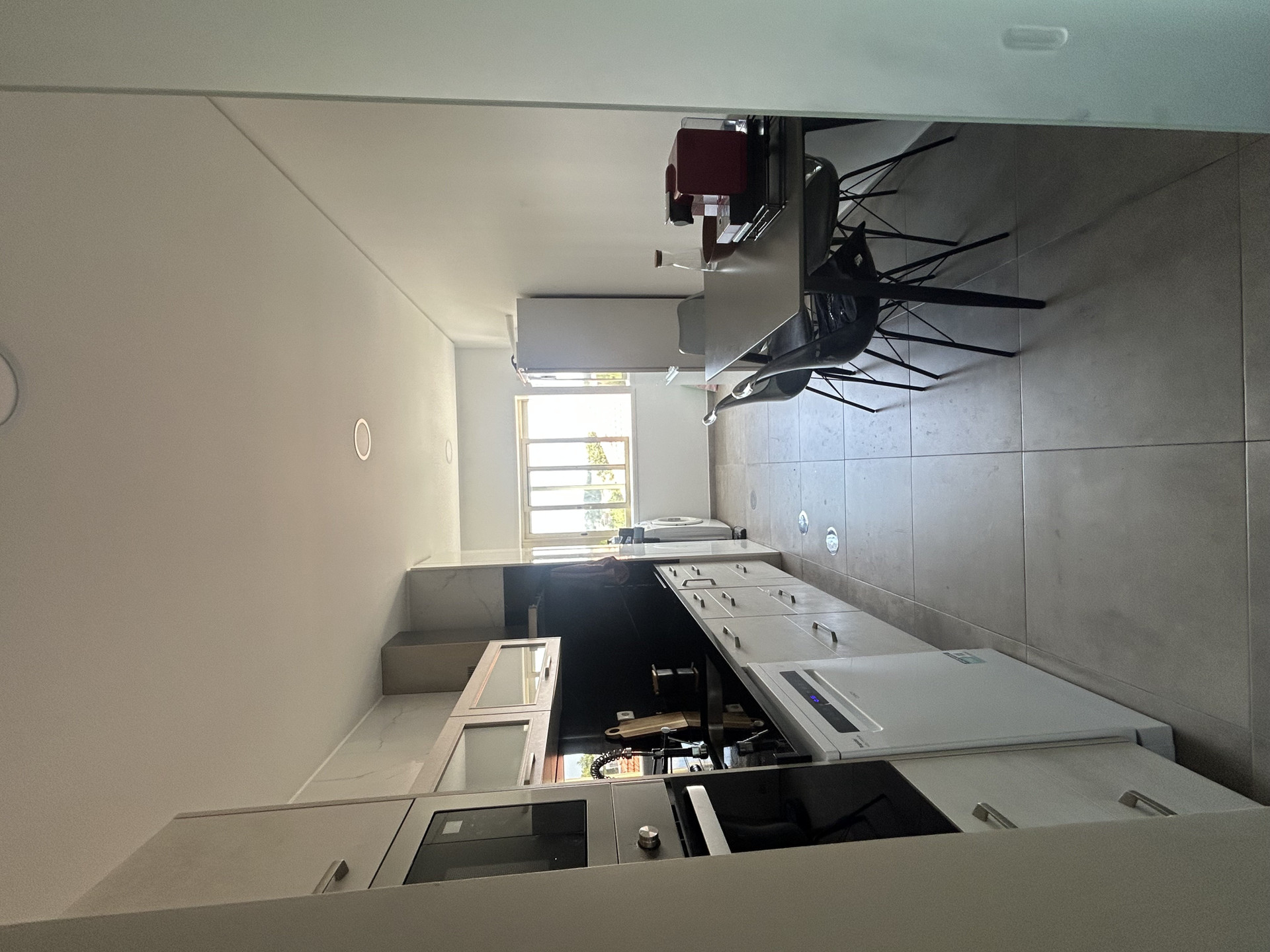 Kitchen with dining chairs