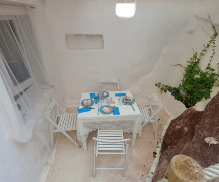 Patio and terrace in a typical Menorcan village