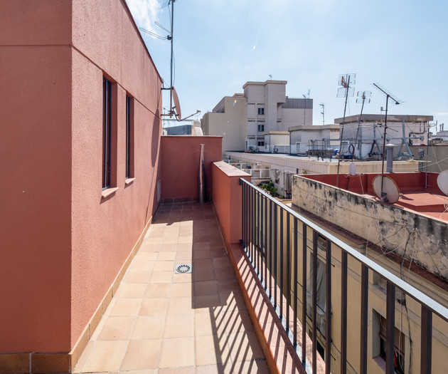 Confy attic with terrace 1 bedroom right in Born