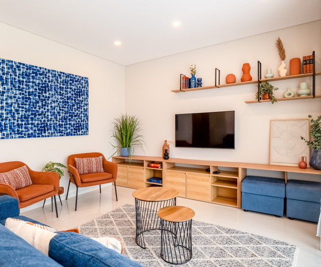 Living room with armchairs
