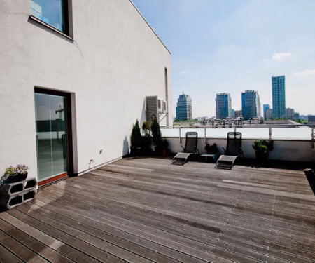 Penthouse with huge terrace near Hilton Hotel