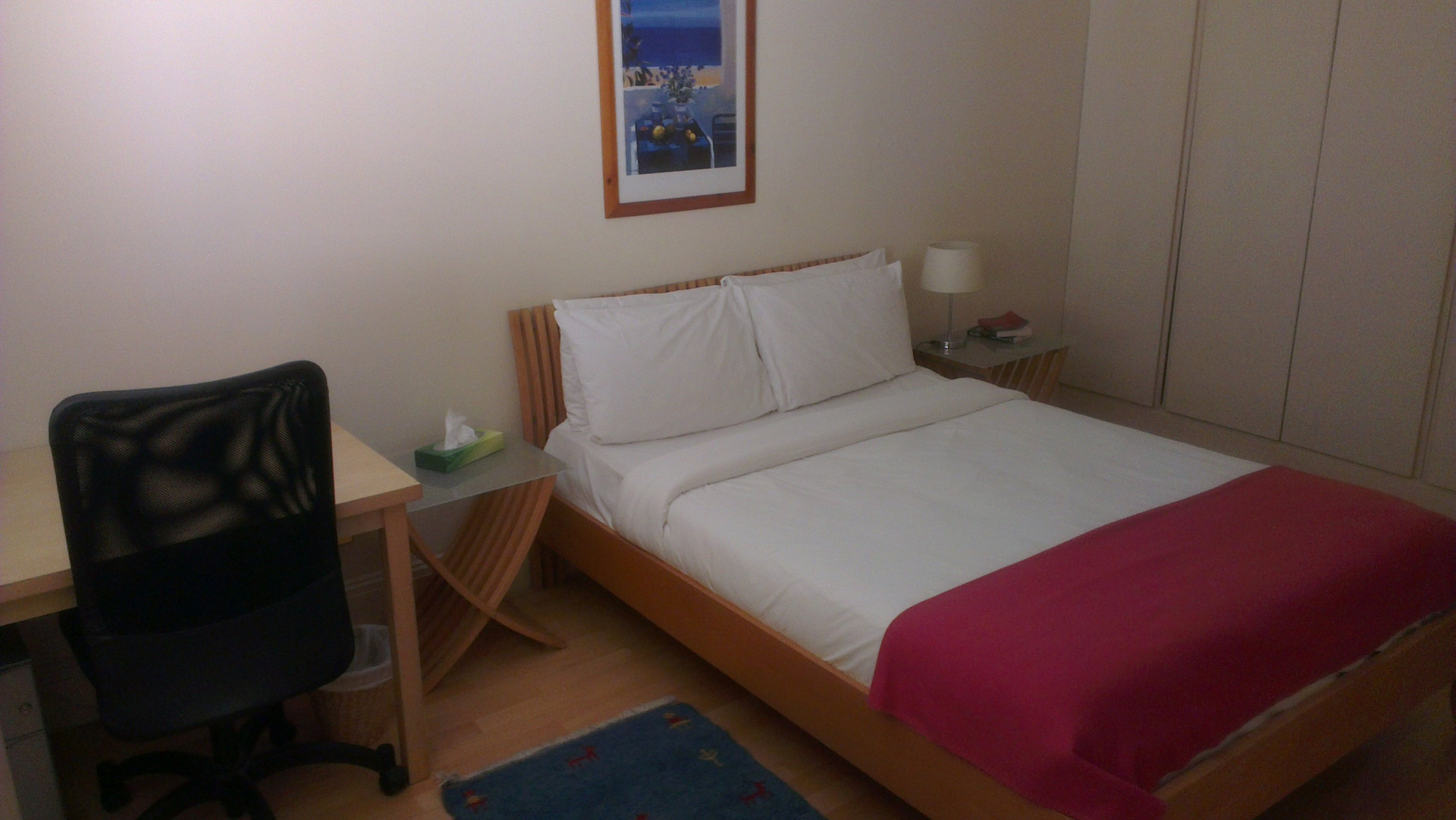 Double bedroom with wardrobes