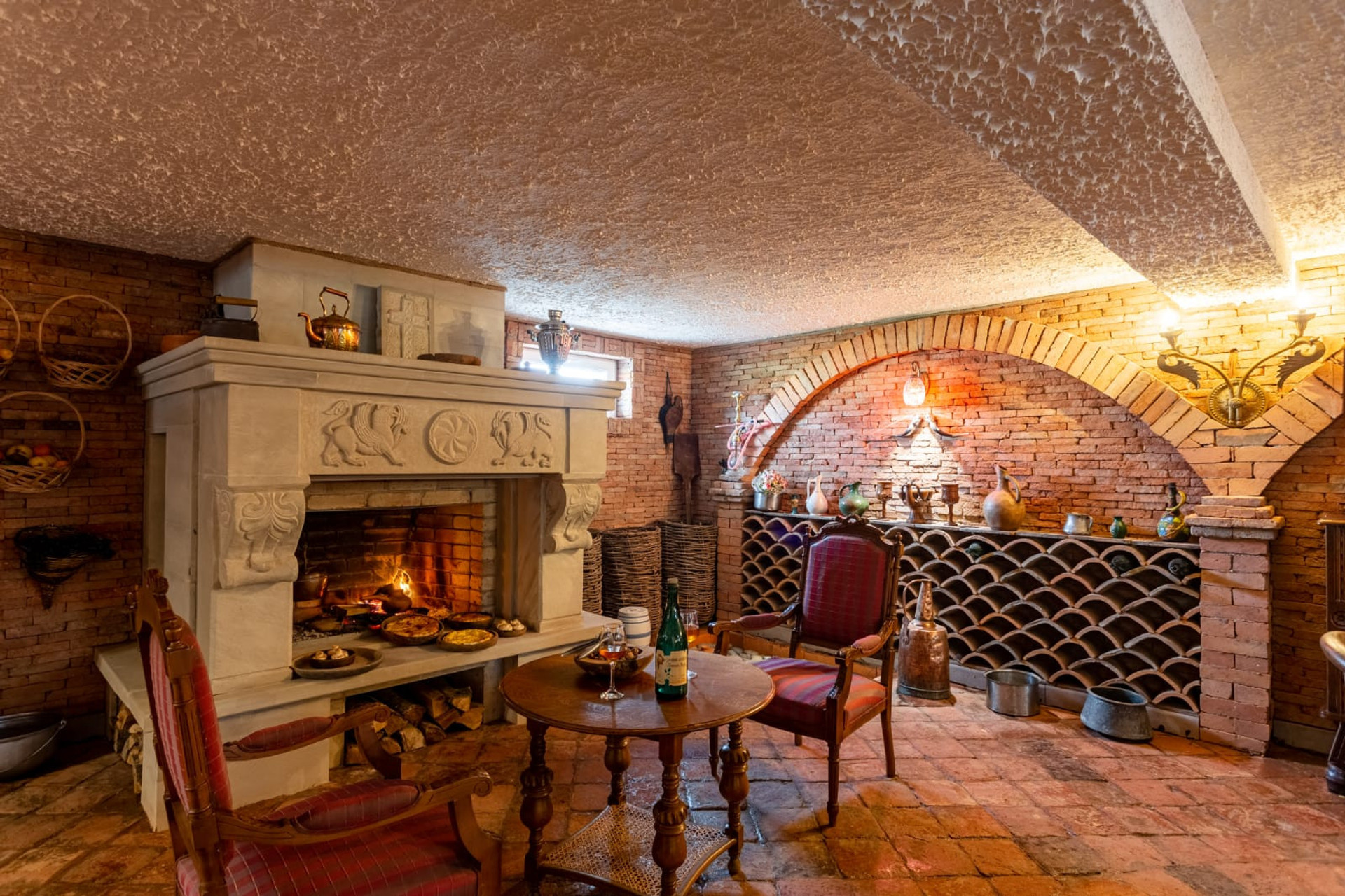 Fireplace in the Cellar room 