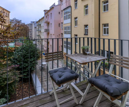 Peaceful & Cozy Living in Vyšehrad with a Balcony