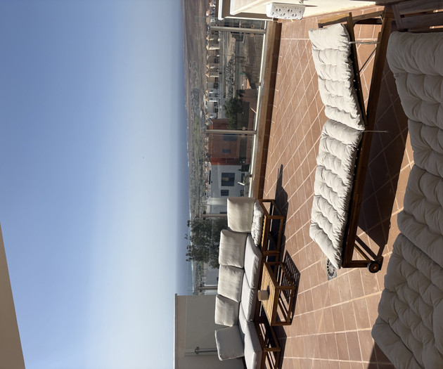 Terrace lounge chairs, view