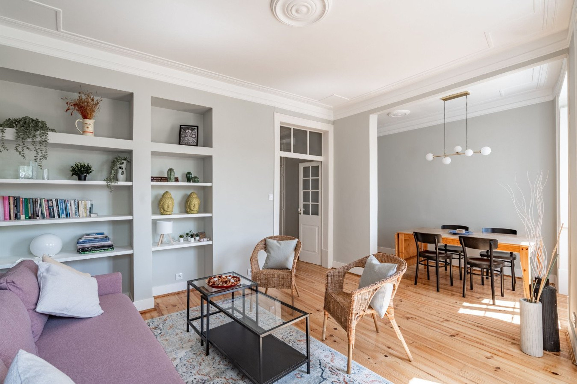 Living and dining area combo