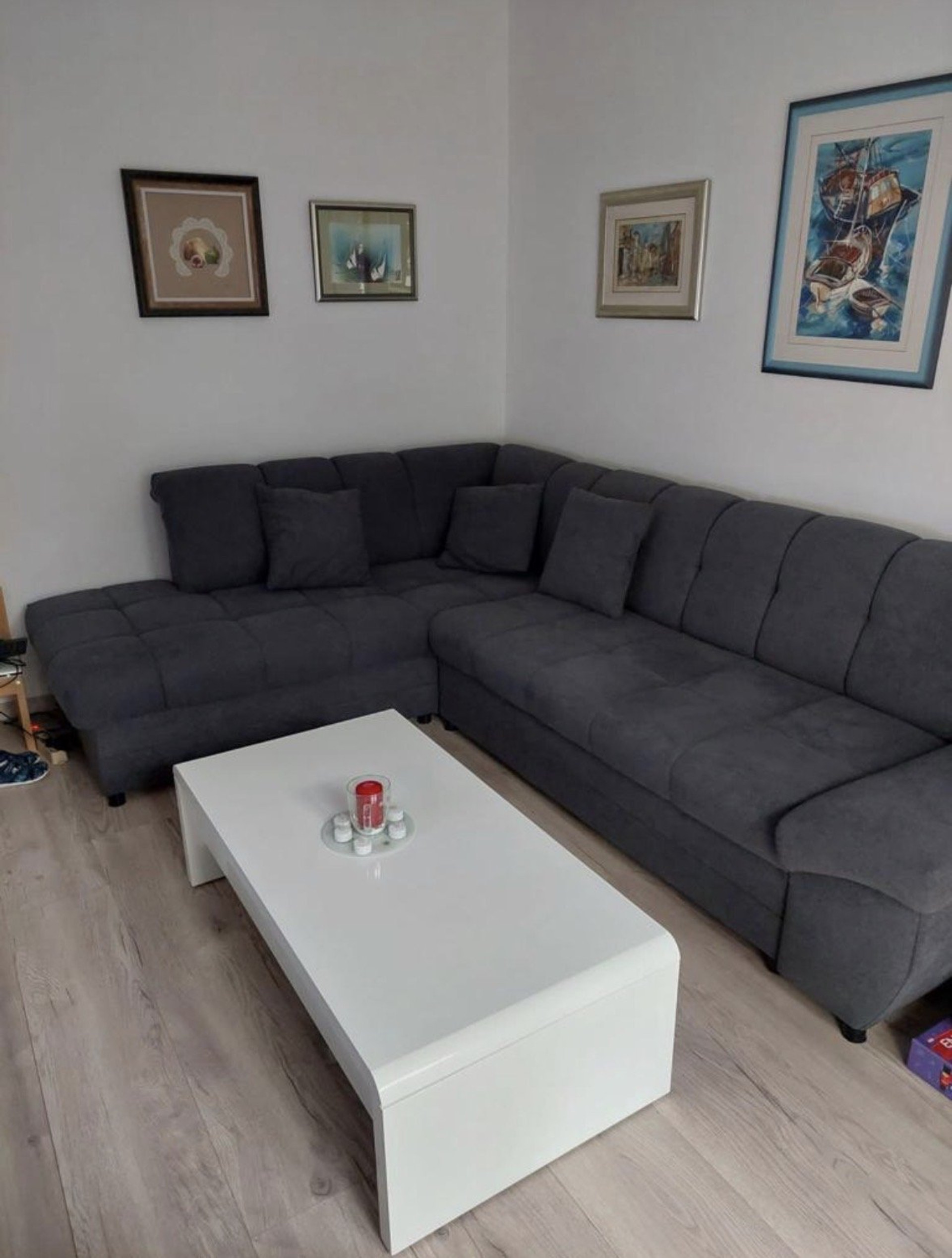 Couch in the living room 