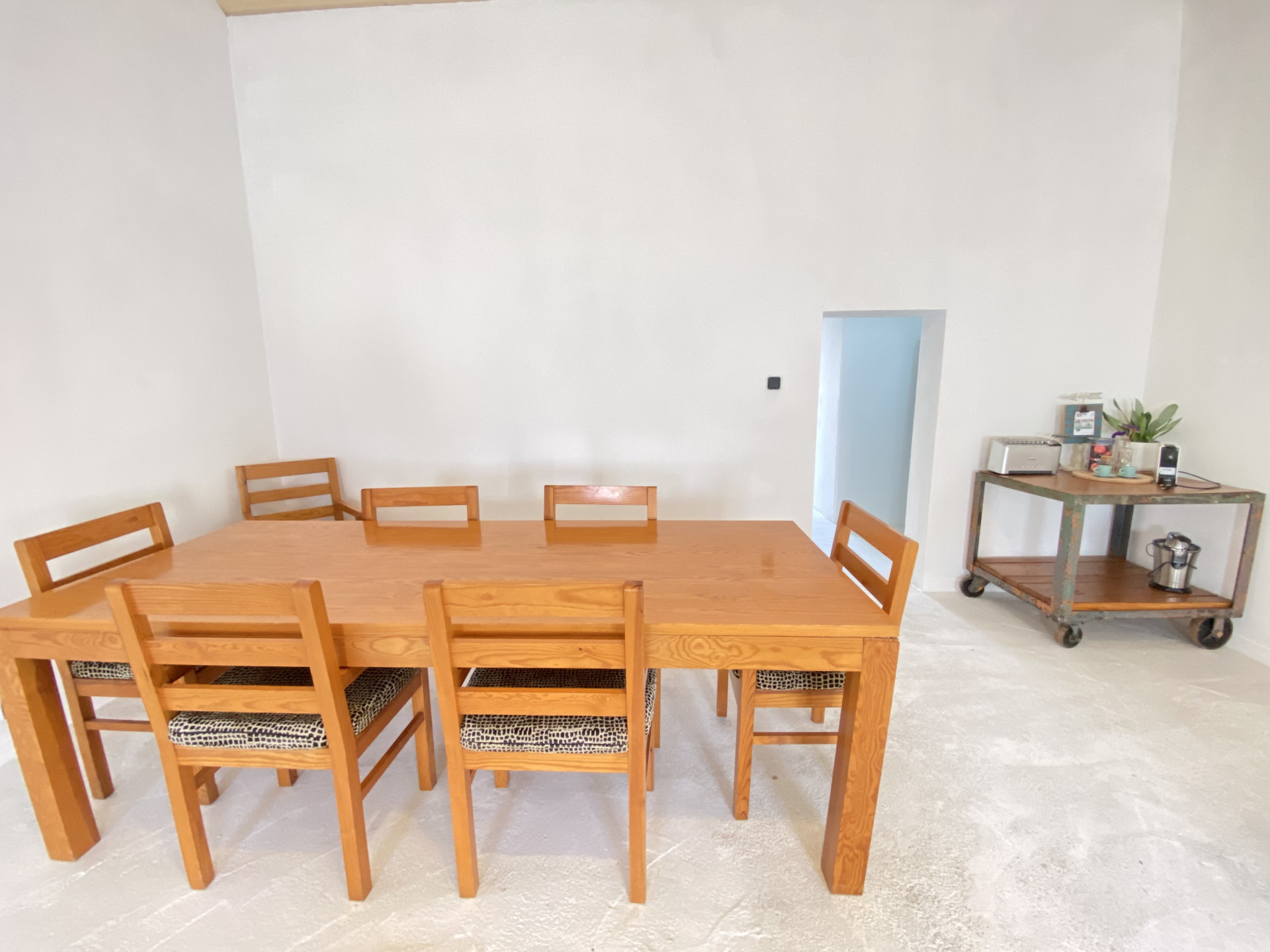 Dining table with seating for 7