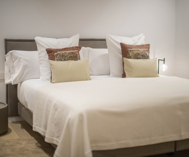 Bed with pillows