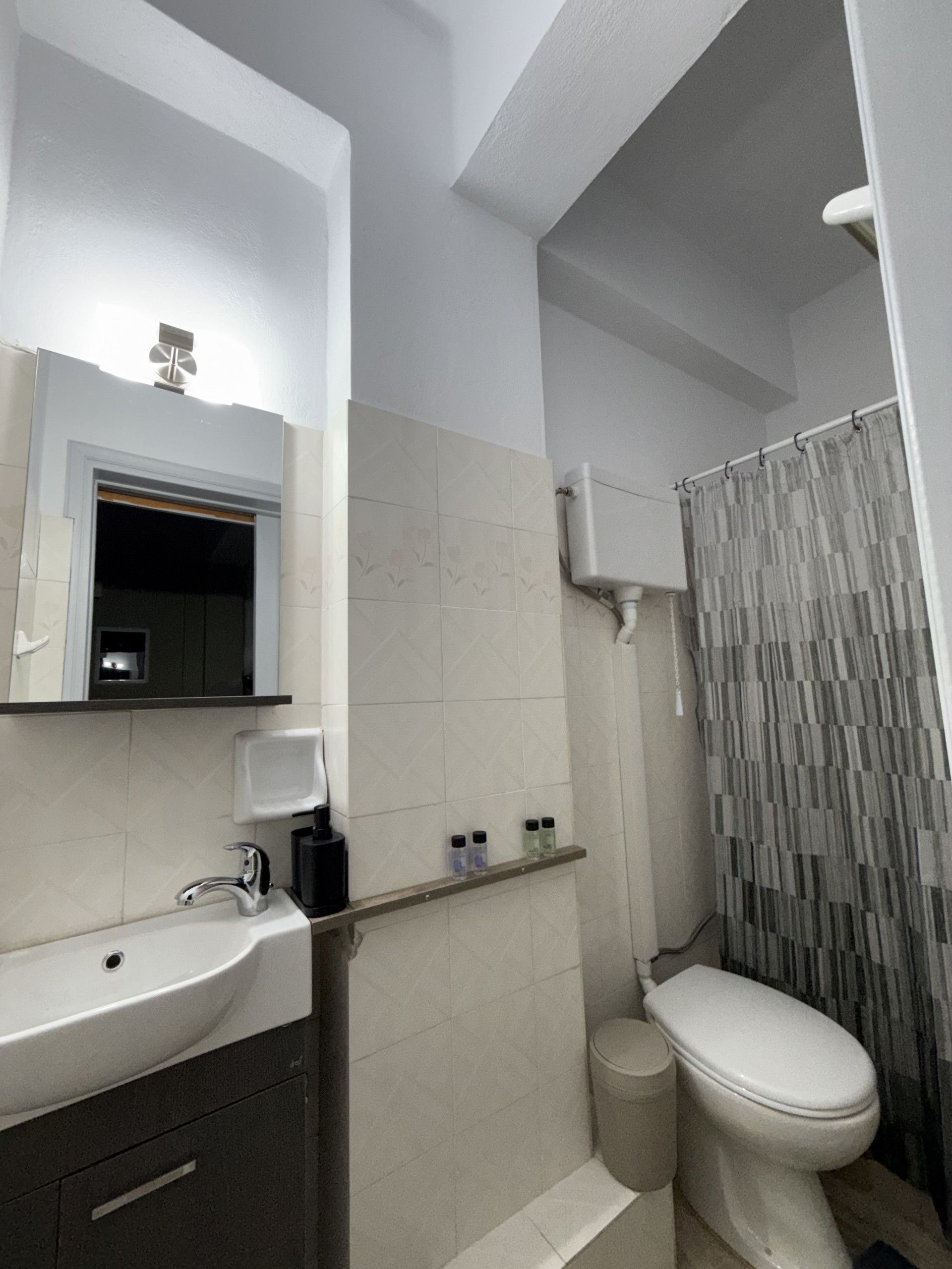 Bathroom with shower and toilet