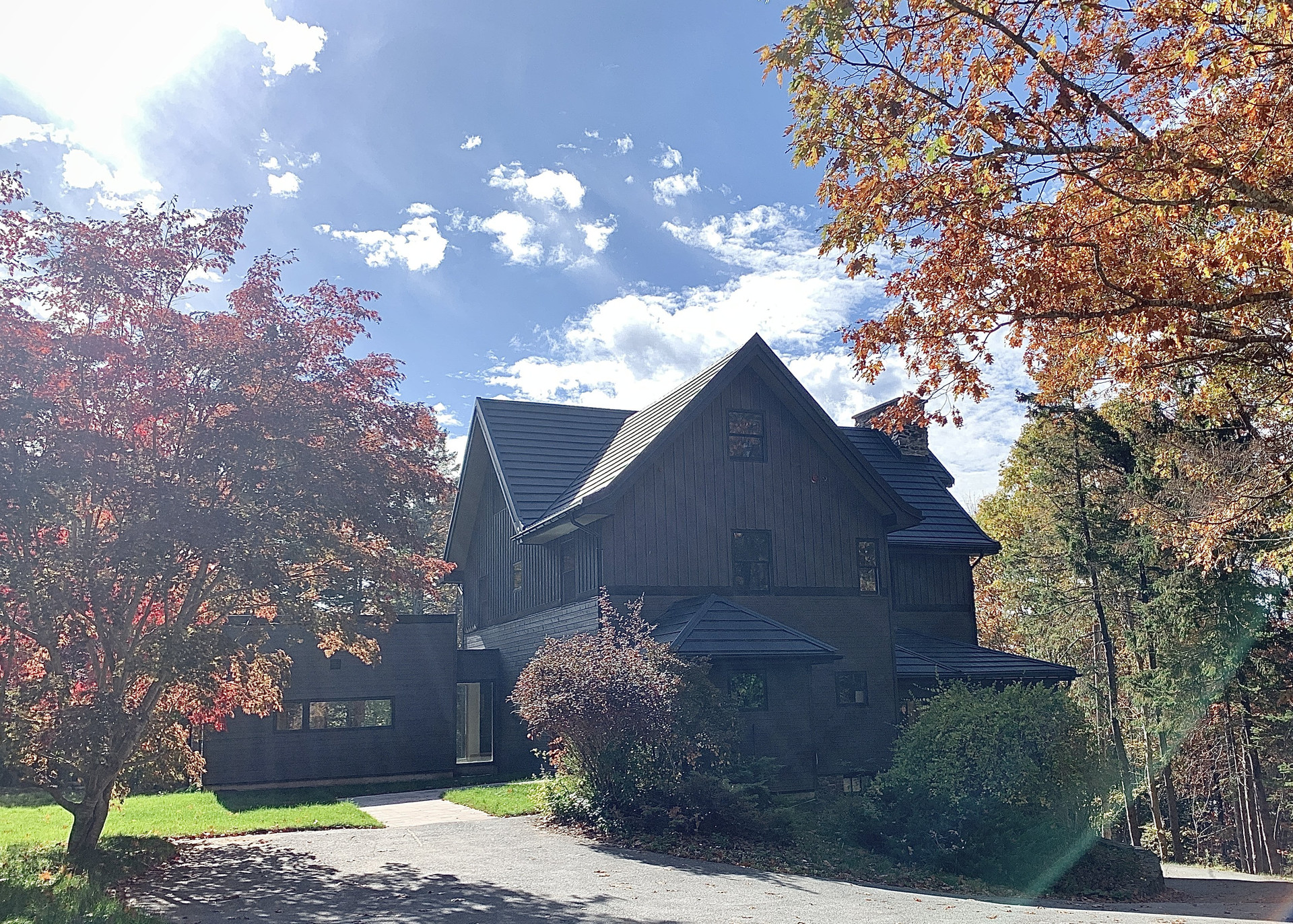 House viewed from motor court