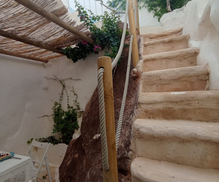 Patio and terrace in a typical Menorcan village