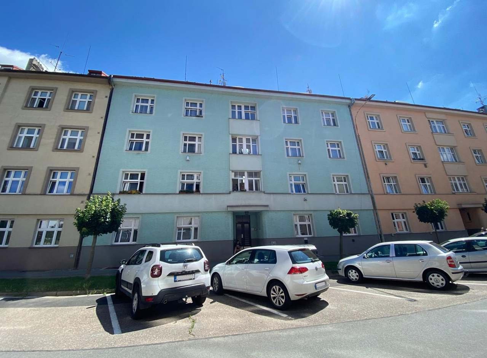 Exterior building facade street view