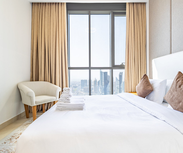 Elegant Downtown 3BR | Burj Khalifa View