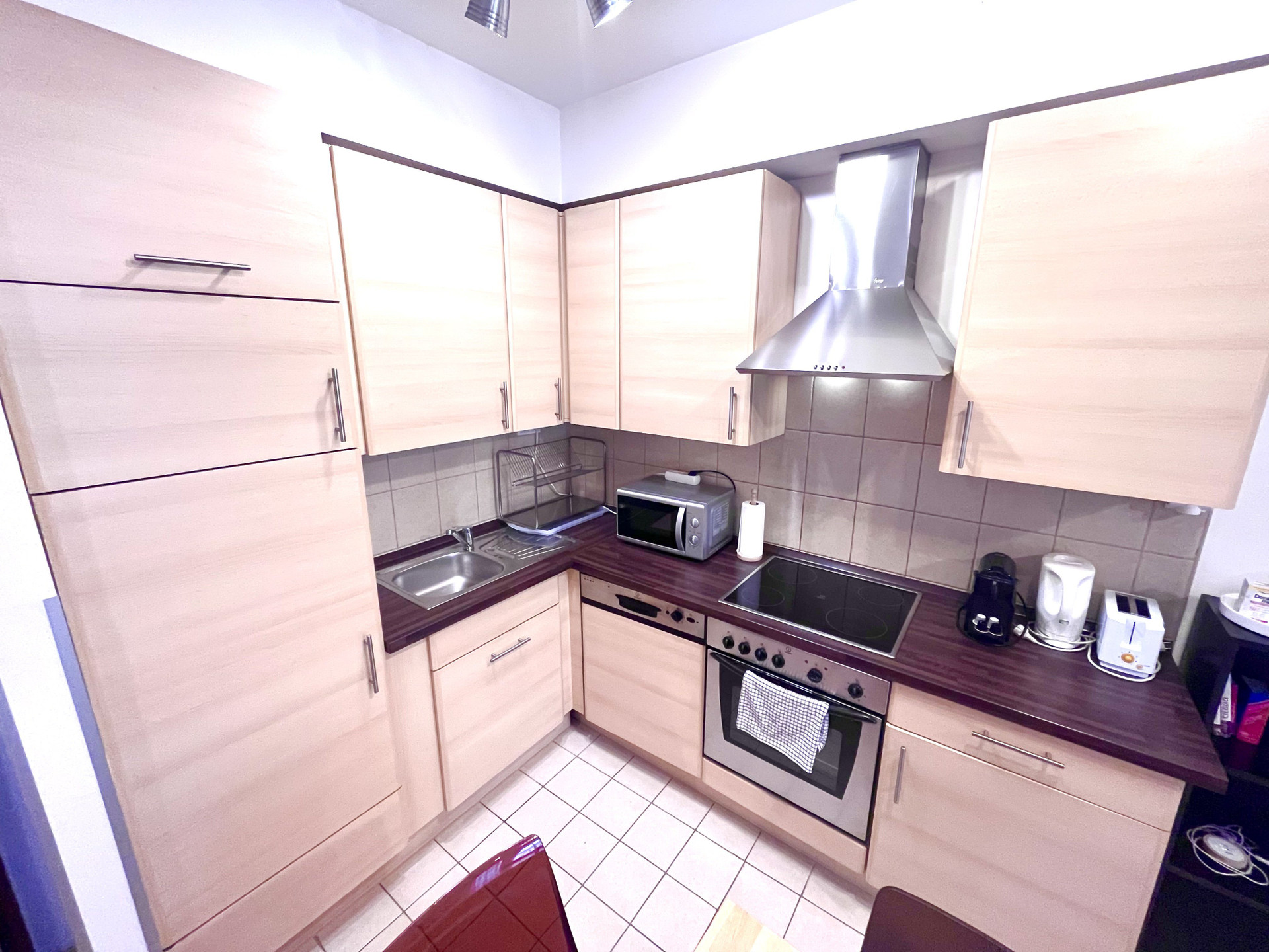 Dishwasher, hob, oven