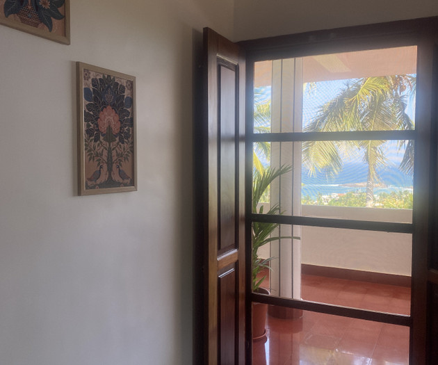 Doorway with ocean view
