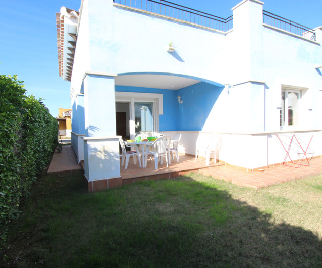 Exterior patio with dining set