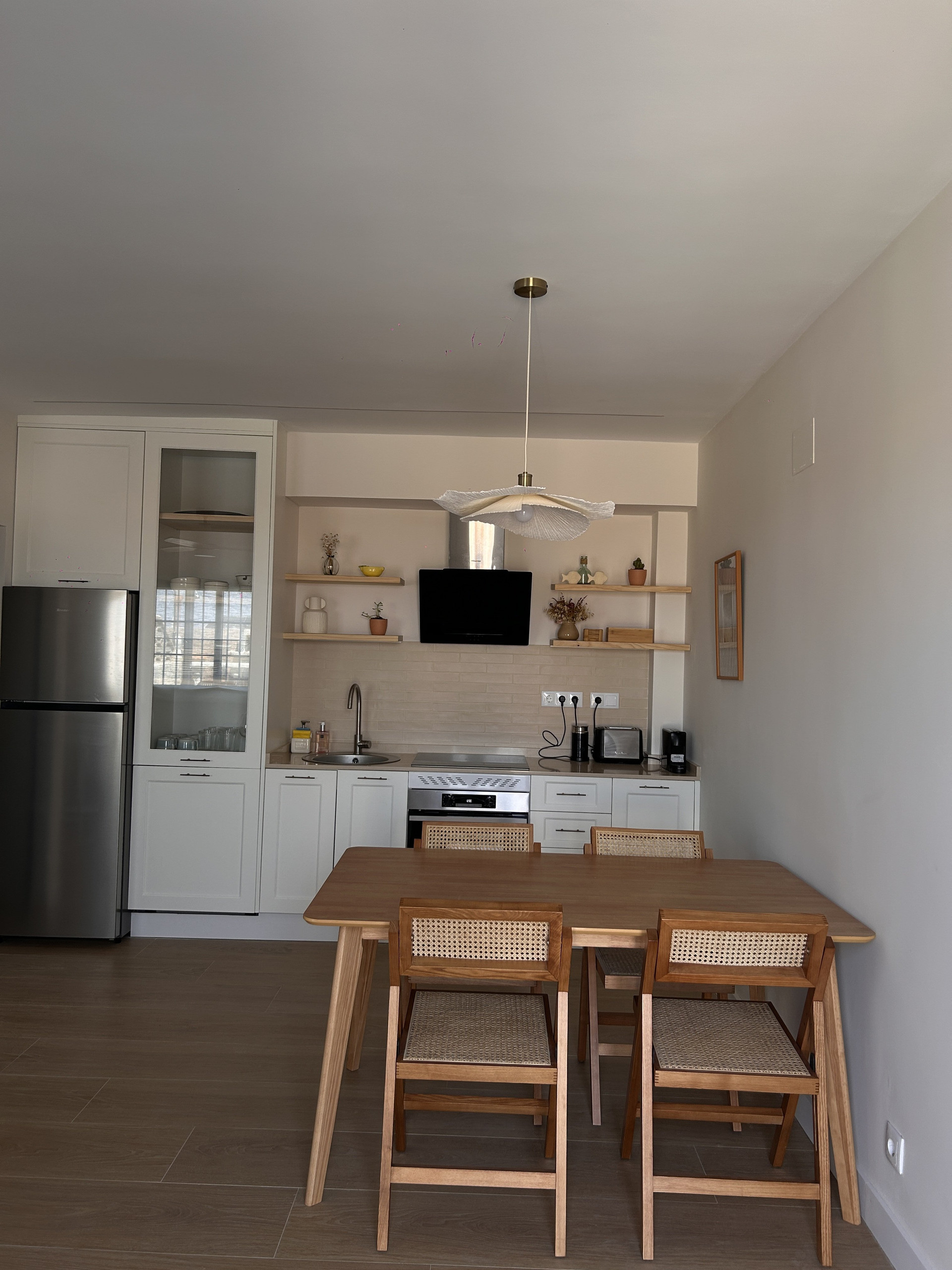 Kitchen with dining table chairs