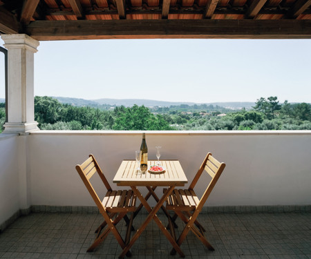 Suite terrace views of Serra Figueiró dos Vinhos