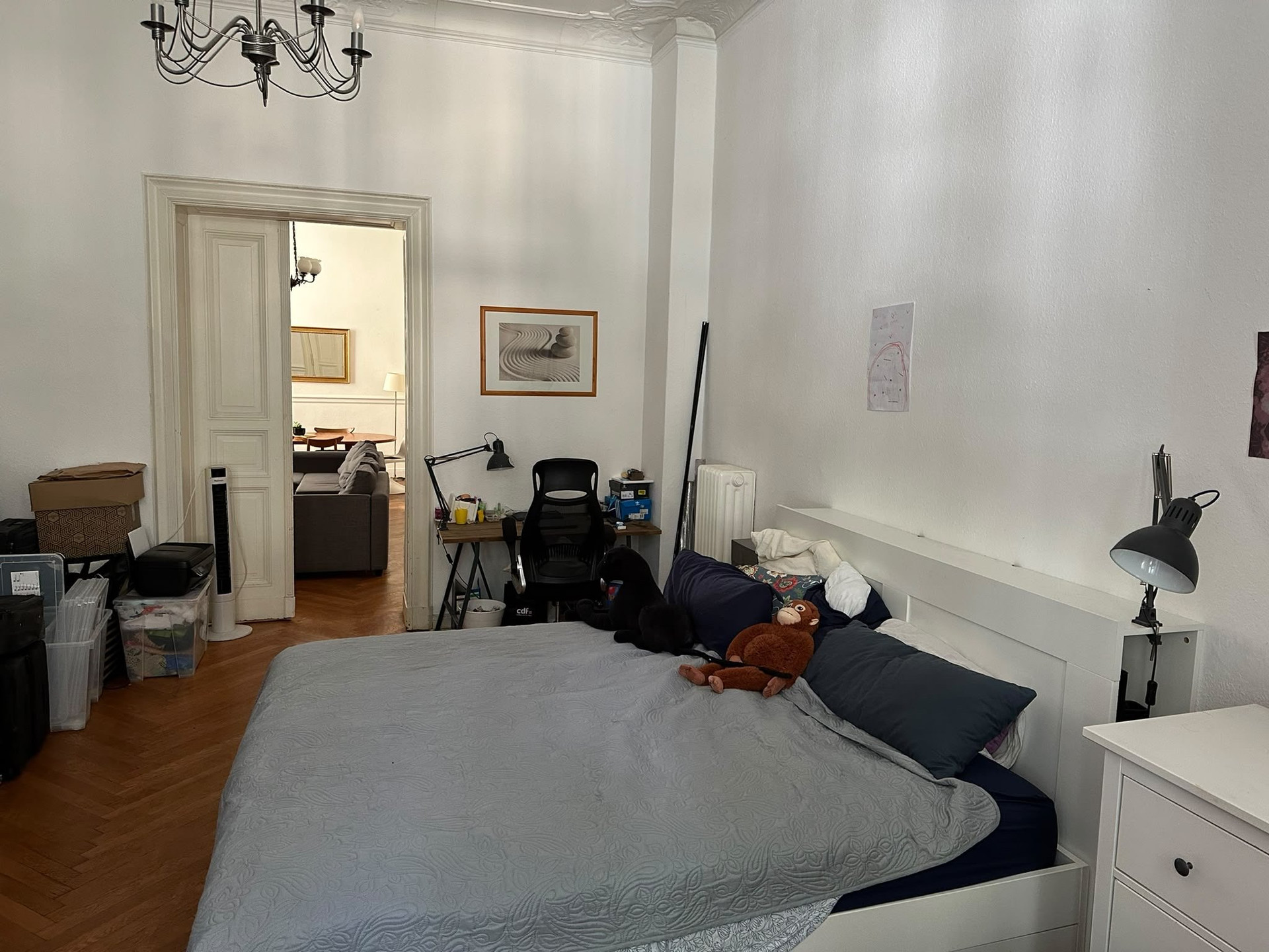 Master bedroom with double bed