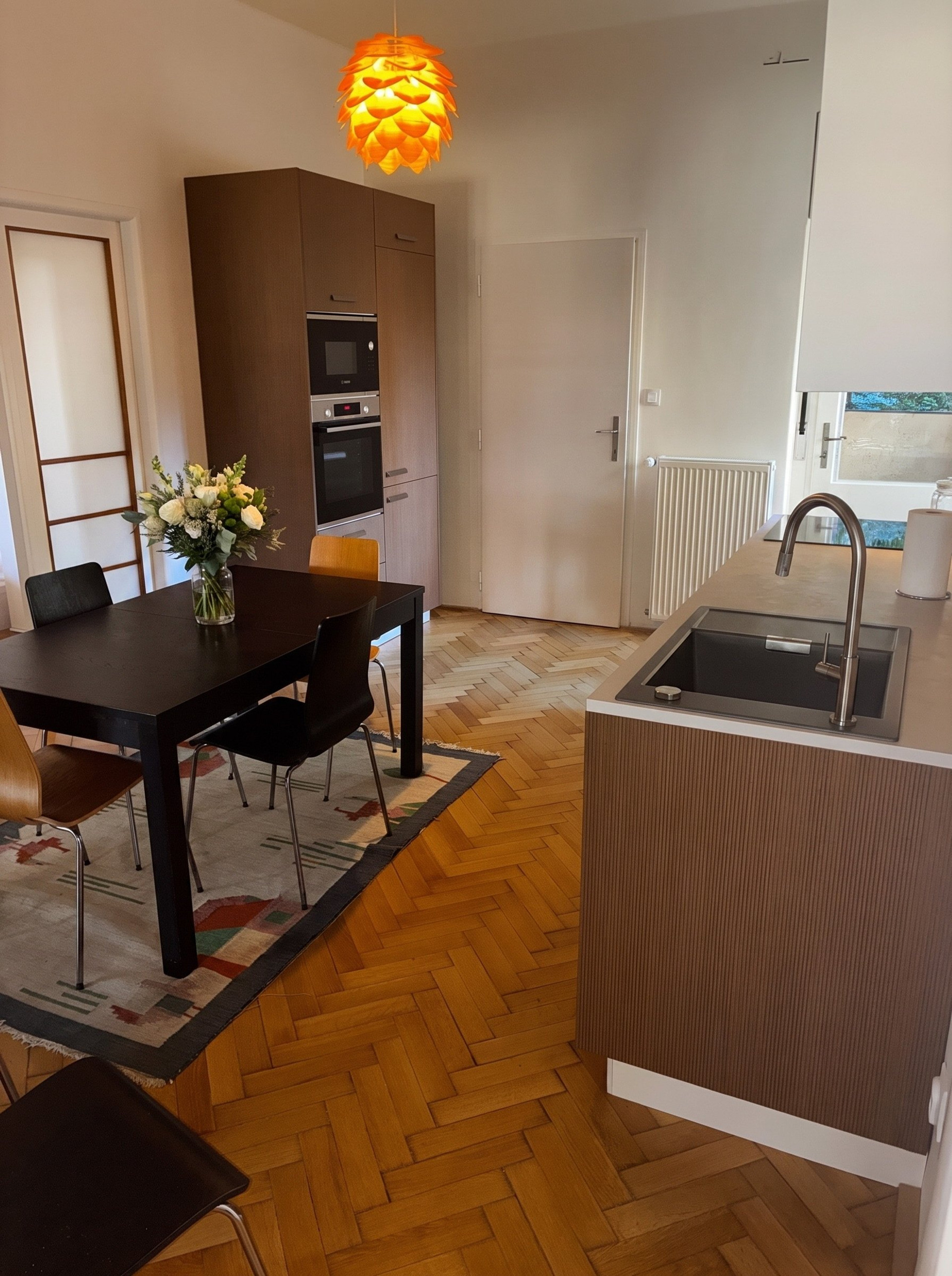 Kitchen with built-in oven