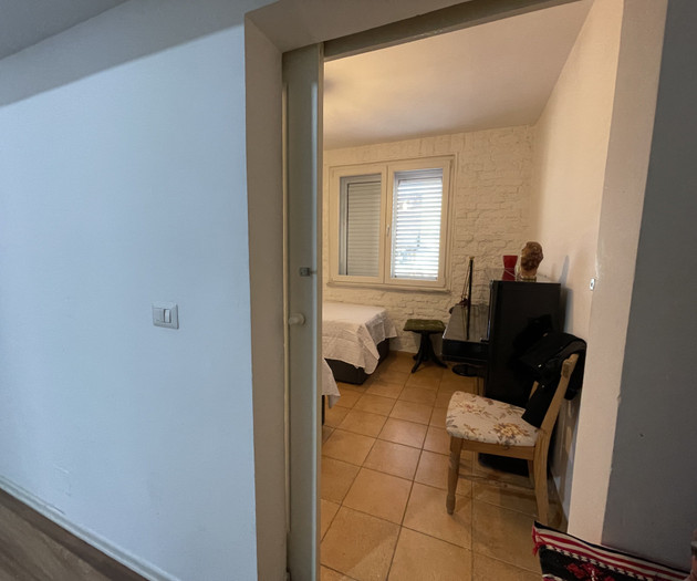View into twin bedroom