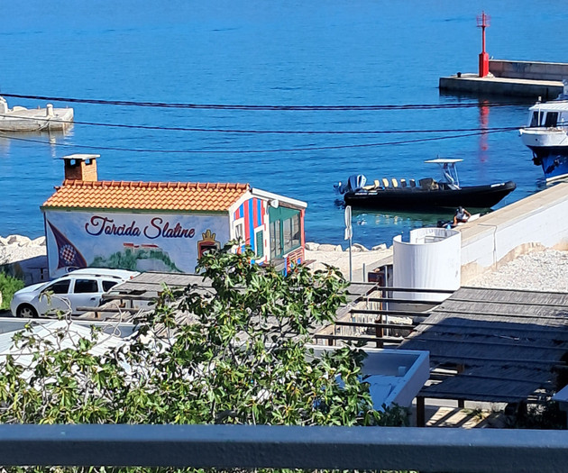 Sea and harbor view from balcony