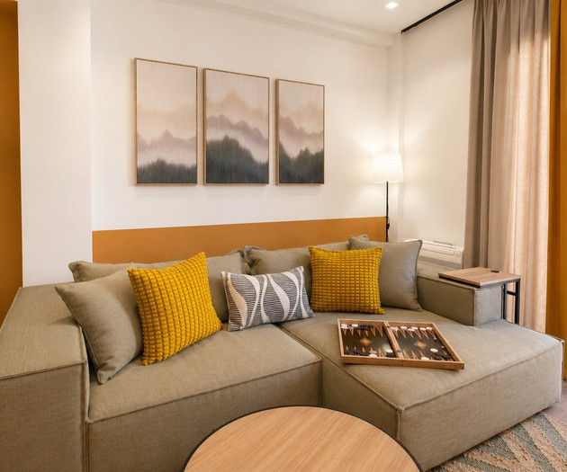 Cozy living room sectional sofa