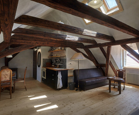 Lovely attic studio with AC