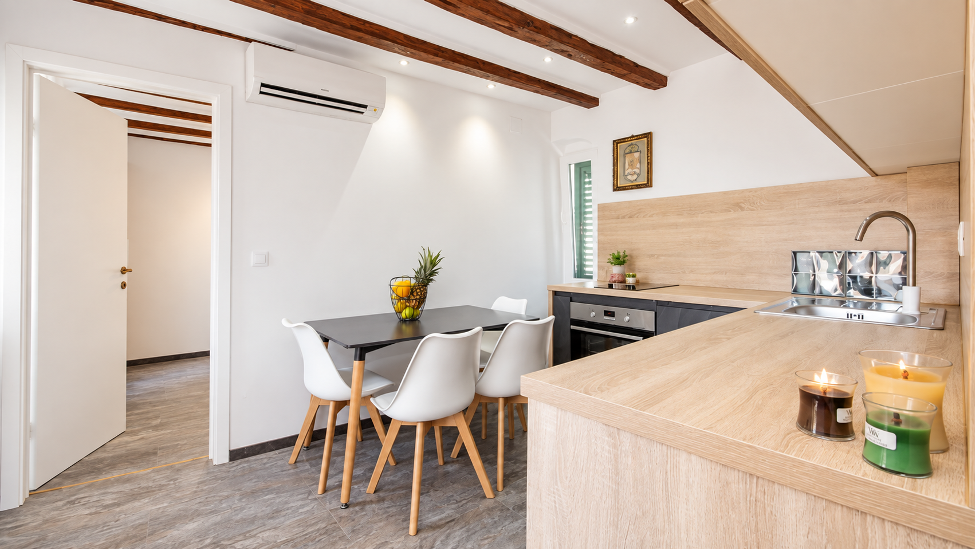 Dining area and kitchen view