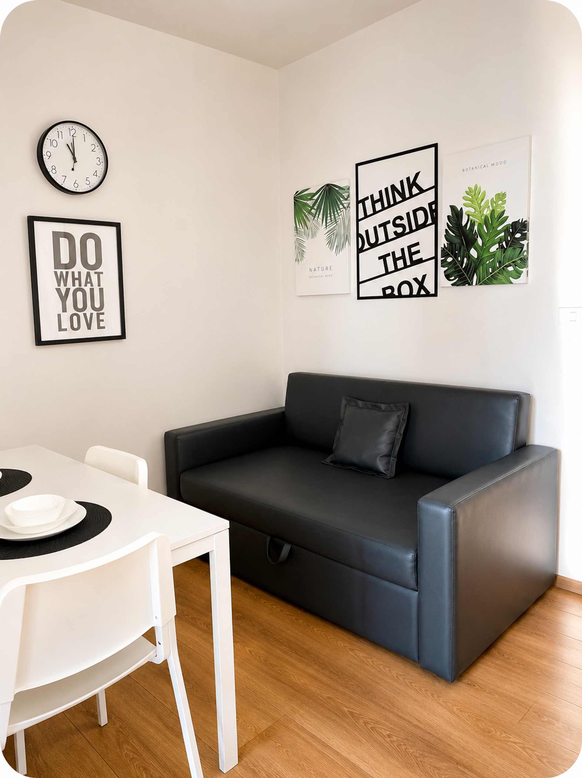 Living and dining area combined