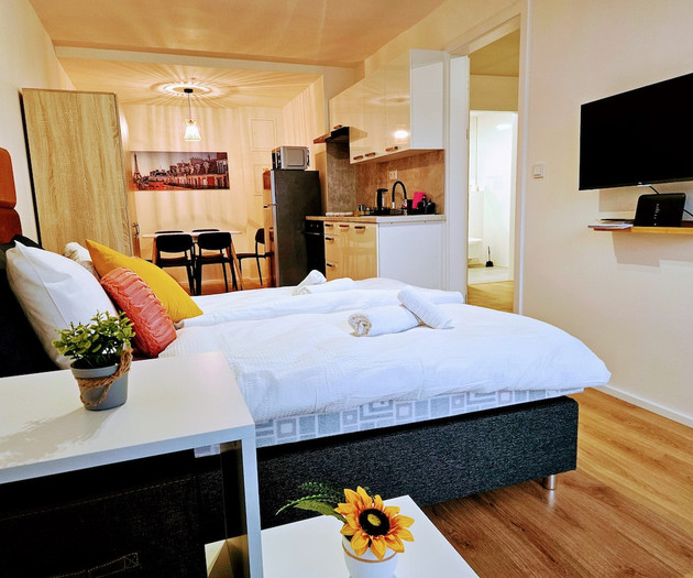 Luxe 2BDR for 1-8 guests | Own Garden, Parking Gym