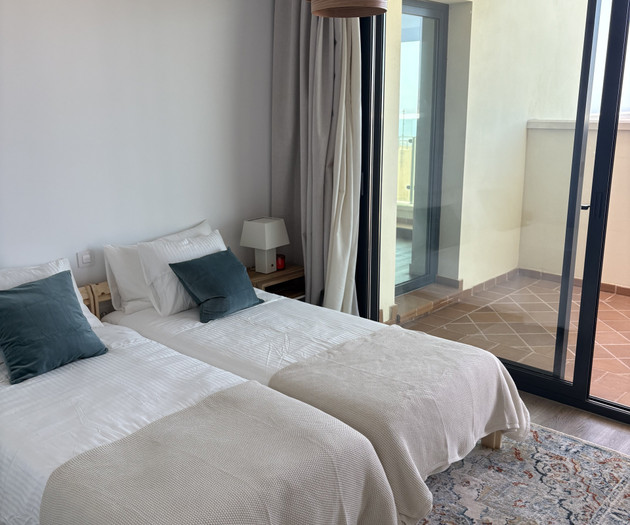 Bedroom with window view