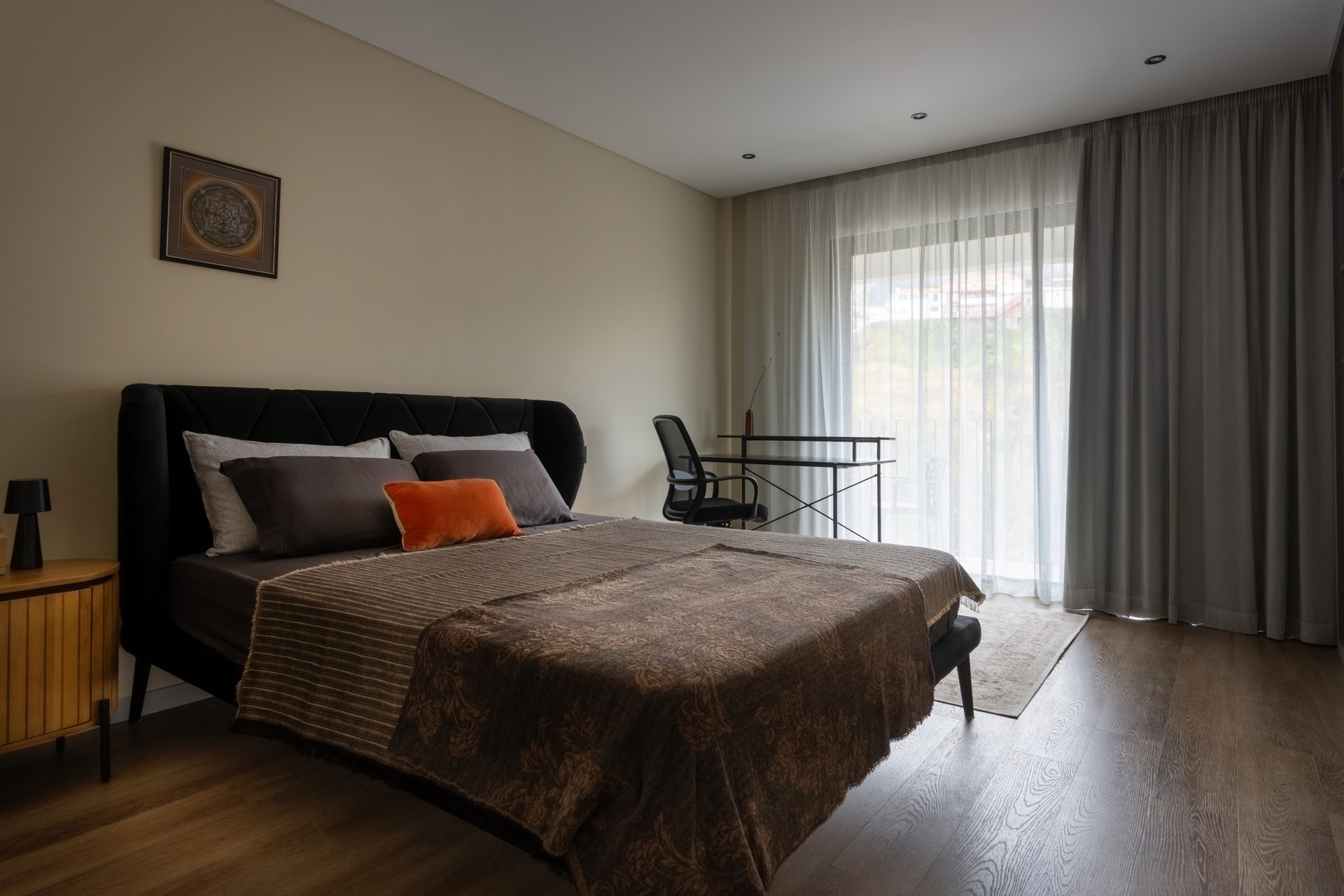 Bedroom with balcony access