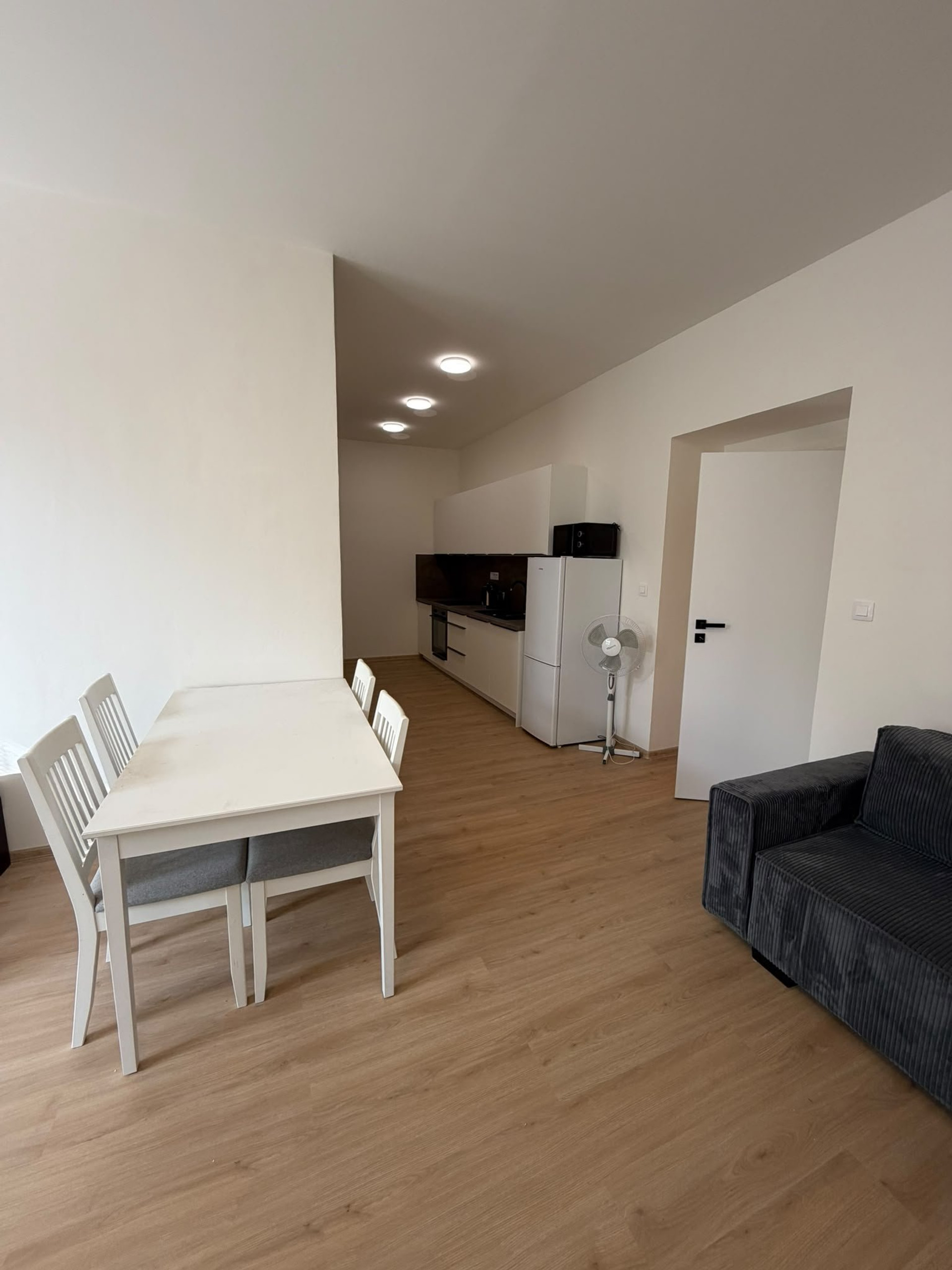 Dining area and kitchen