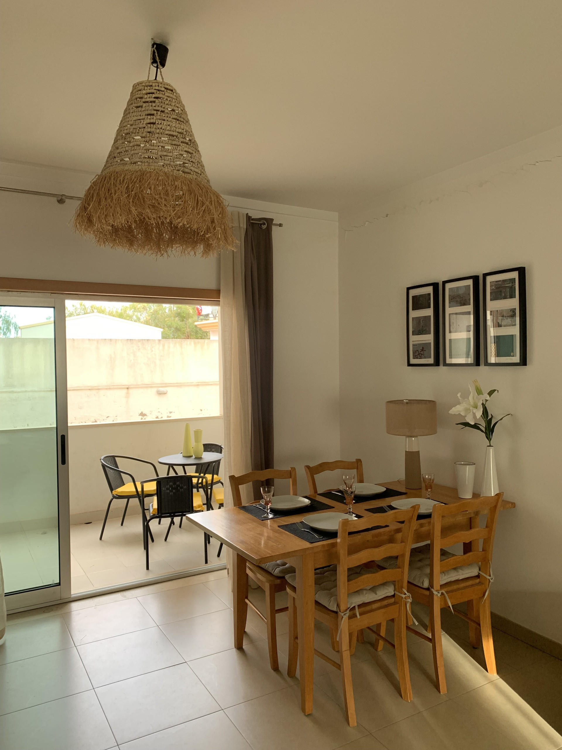 Open plan dining with terrace