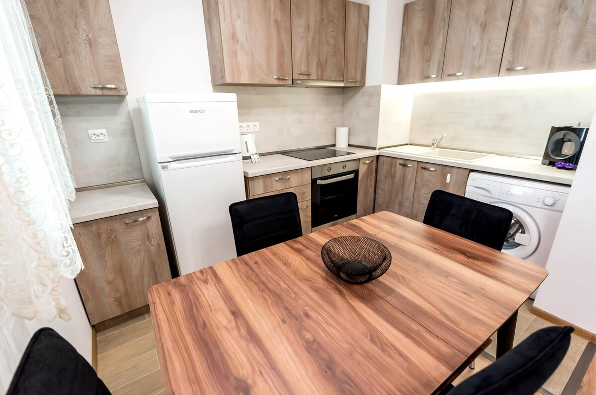 Kitchen and dining area