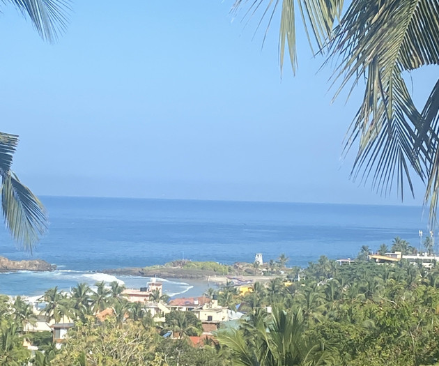 Scenic ocean and beach view
