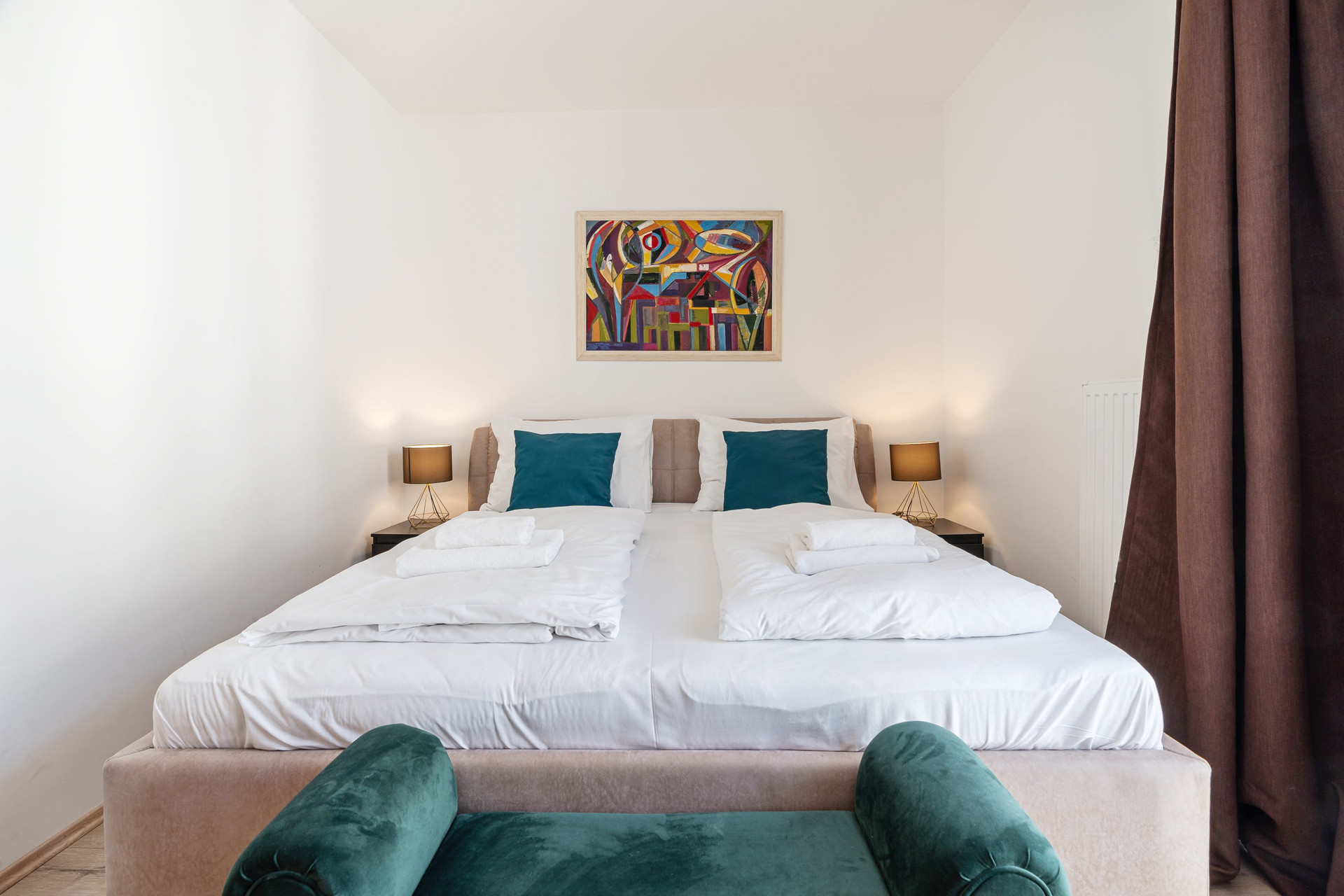Master bedroom with double bed
