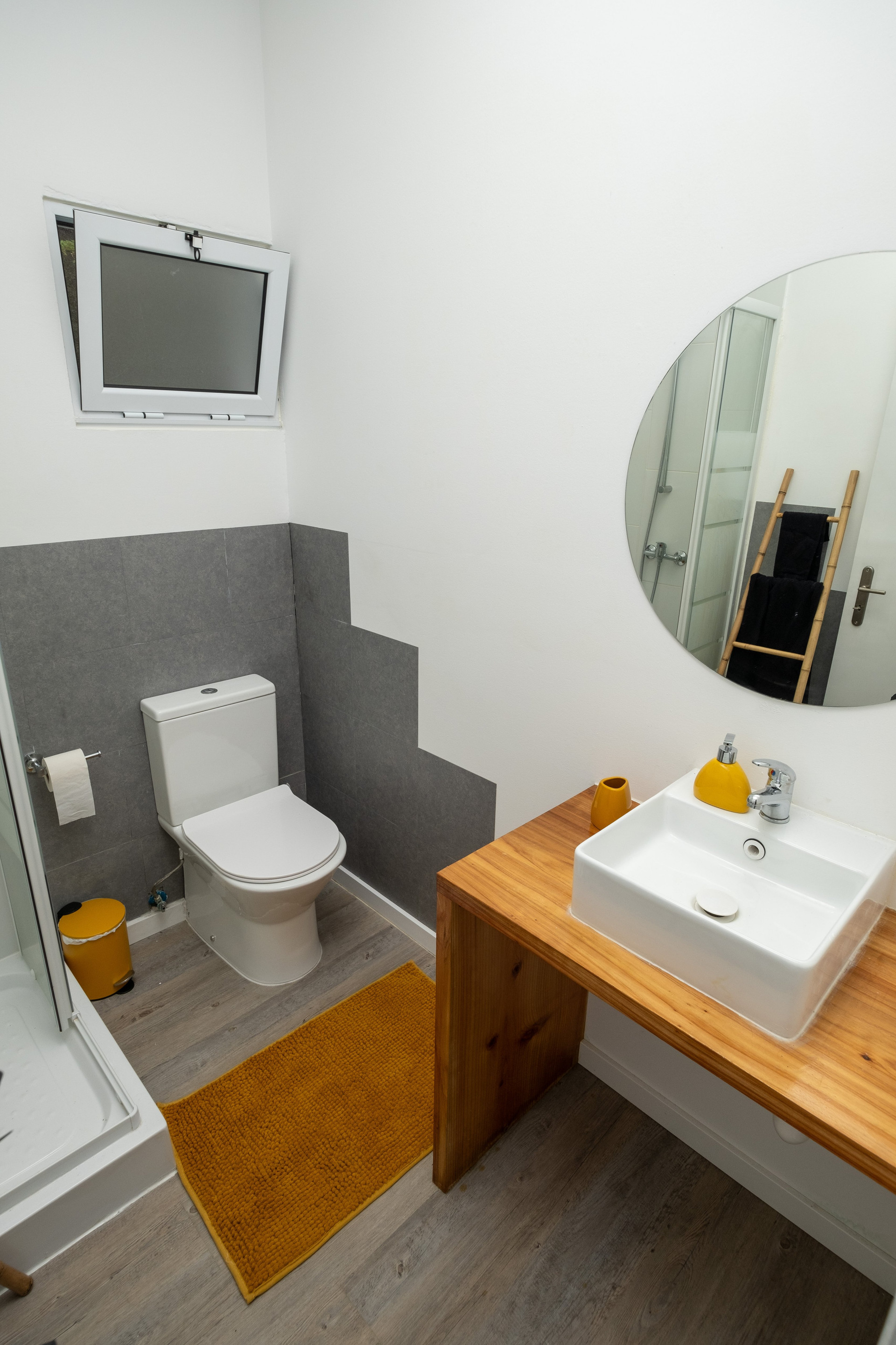 Bathroom with sink and toilet