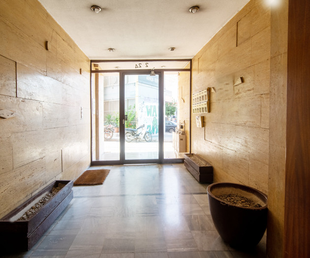 Building entrance lobby