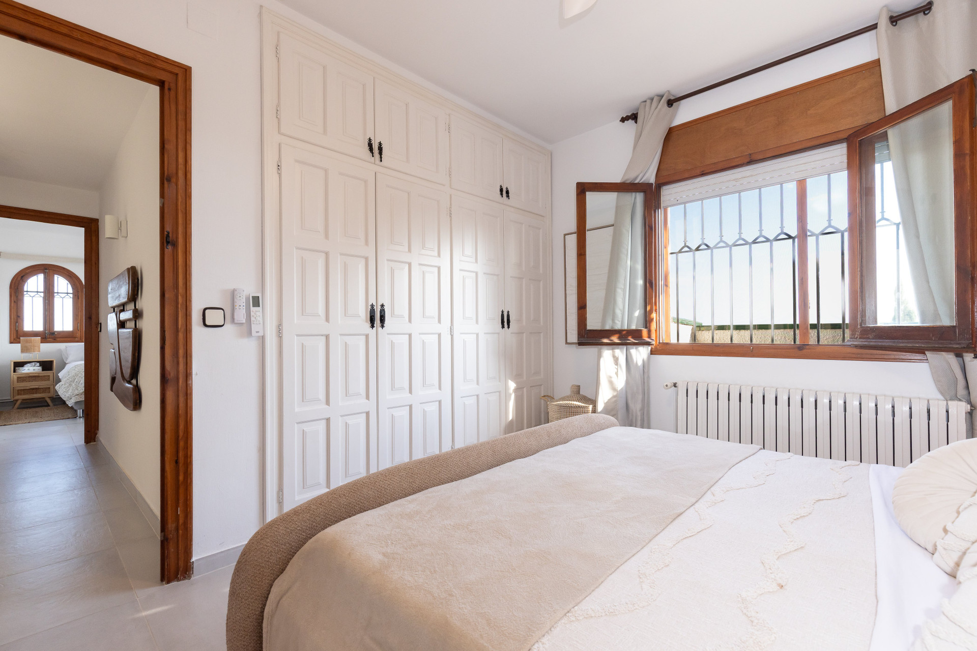 Bedroom with built-in wardrobes
