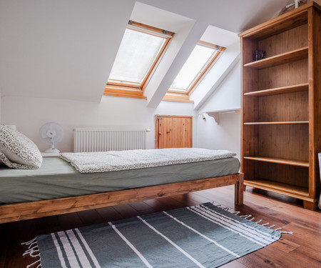 LARGE ATTIC ROOM WITH PRIVATE TOILET